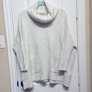 LOFT NWT oversized cowl neck sweater size S